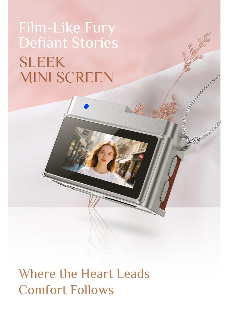 Makrystorm Digital Camera 1080P Retro CCD Mini Cam with 0.96in Screen Indoor Outdoor Sports Portable Vintage Very Small Camcorder Video Cameras Recorder with 32GB Card, Black - Image 5