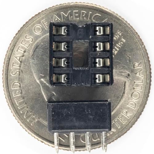 whiteeeen 10pcs Solder Type Double Row 8 PIN DIP PDIP-8 Integrated Circuit IC Sockets Connector DIP8 2x4 0.1" Pitch for Attiny85 Chips - Image 4