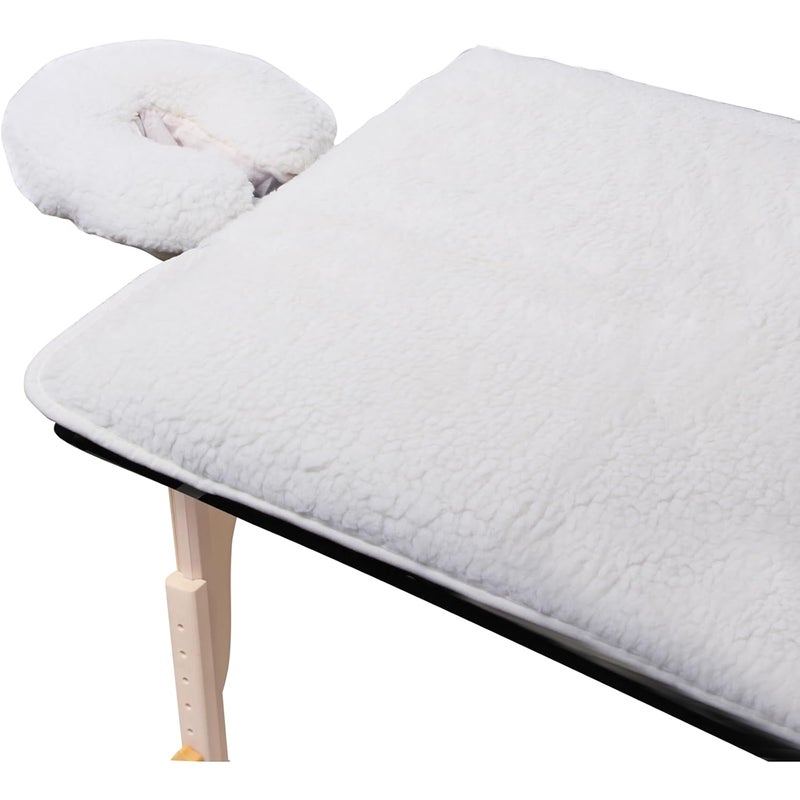 ForPro Premium Fleece Massage Pad Set Extra Soft Hypoallergenic for Massage Tables Includes Pad and Face Rest Cover 31 W x 72 L