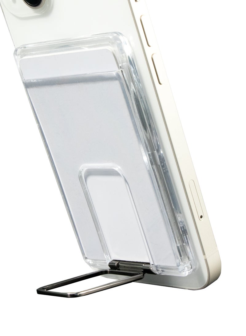 GREEN LION MagCard Wallet  Phone Holder / MagSafe Compatible / Card holder and Phone Stand- Black  - Image 2