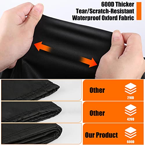 Youlvy Outdoor Table Cover for 16 Inch Propane Tank Table 600D, Waterproof 20 lb Storage Box 16" x 16" x 21"or 16" x 16" x 22" - Image 4