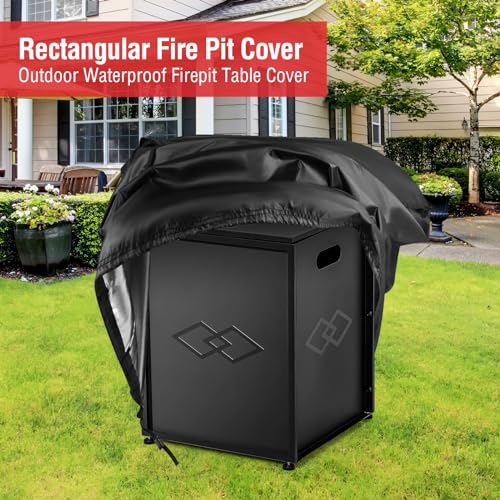 Youlvy Outdoor Table Cover for 16 Inch Propane Tank Table 600D, Waterproof 20 lb Storage Box 16" x 16" x 21"or 16" x 16" x 22" - Image 5