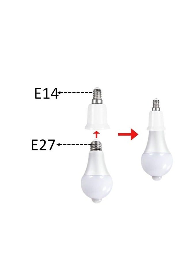 Lavish 4 Pcs Light Bulb Base Socket | E14 Male to E27 Female Converter | Extended Lamp Adapter | Fireproof Bulb Holder | Fits LED CFL Bulbs | Durable Lamp Socket - Image 3