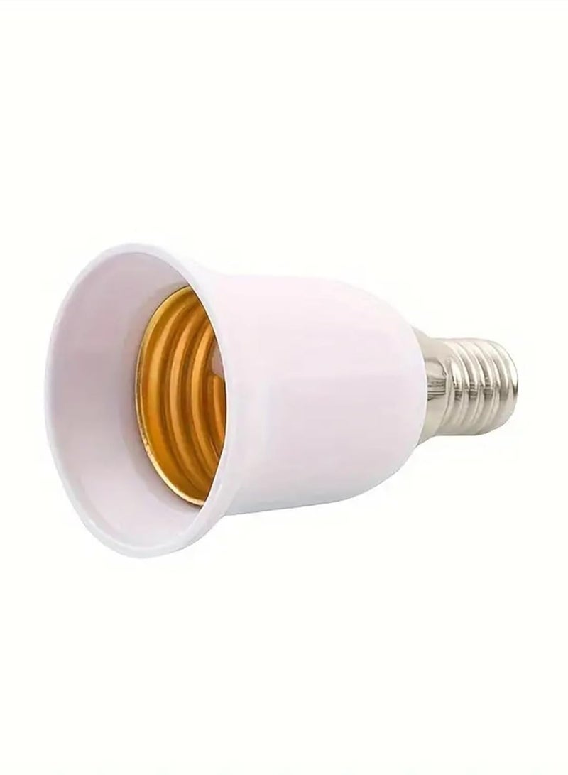 Lavish 4 Pcs Light Bulb Base Socket | E14 Male to E27 Female Converter | Extended Lamp Adapter | Fireproof Bulb Holder | Fits LED CFL Bulbs | Durable Lamp Socket - Image 4