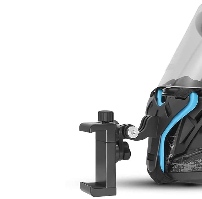 Humble حامل ذقن الخوذة مع حامل الهاتف المحمول، حزام خوذة الدراجة النارية متوافق مع GoPro Hero 9 8 7 6 5 4 3+ 3 SJCAM والهواتف المحمولة. - Image 3