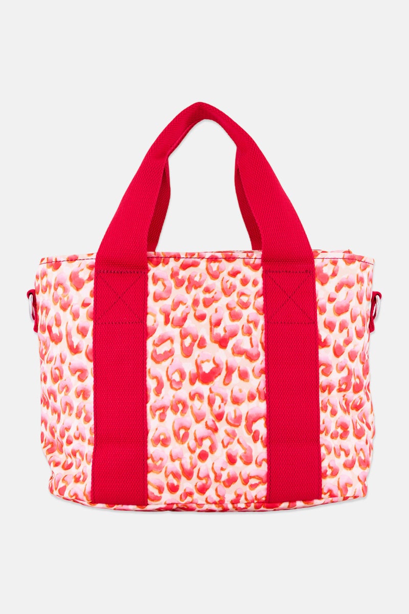 kipling Women Animal Print Handbag With Keyring, Multicolor - Image 3