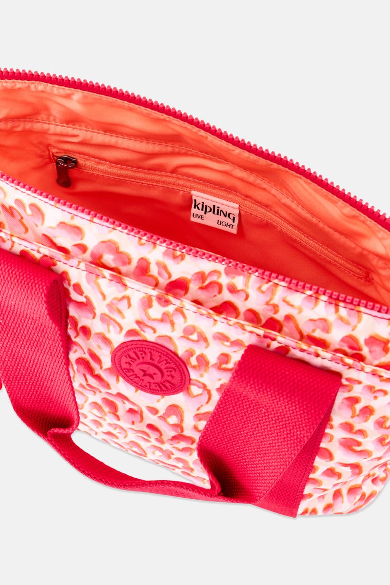 kipling Women Animal Print Handbag With Keyring, Multicolor - Image 4