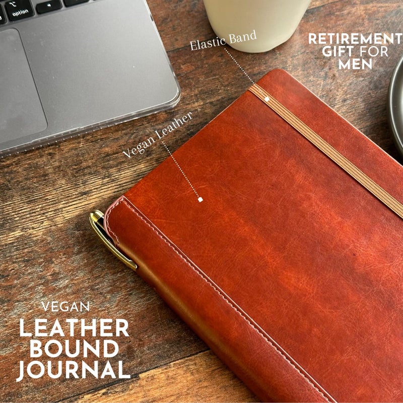 SETTINIÂ® Lined Journal - Classic Journal for Writing Gift Set - Hardcover Vegan Leather, Includes Luxury Pen in a Unique Pen Holder, 192 Pages, A5, Journal for Women - Image 4