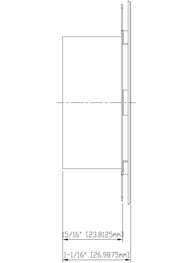 Tyco LFII White Flat Cover Plate - 139 Degrees - Image 4