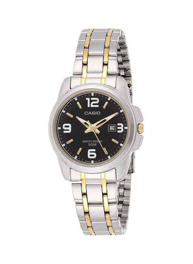 CASIO Women Water Resistant Stainless Steel Analog Watch- LTP1314SG-1A - Image 1