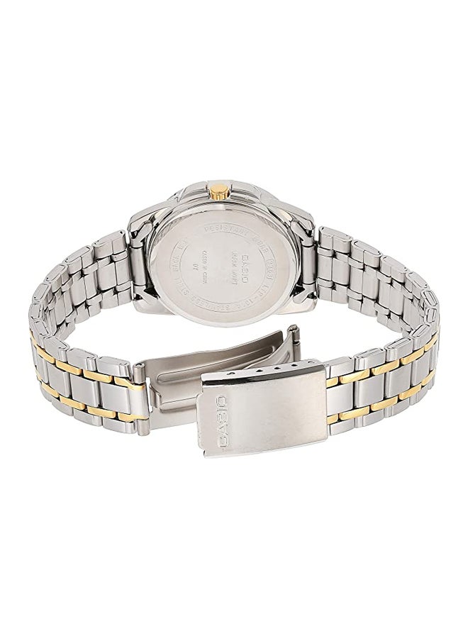 CASIO Women Water Resistant Stainless Steel Analog Watch- LTP1314SG-1A - Image 4