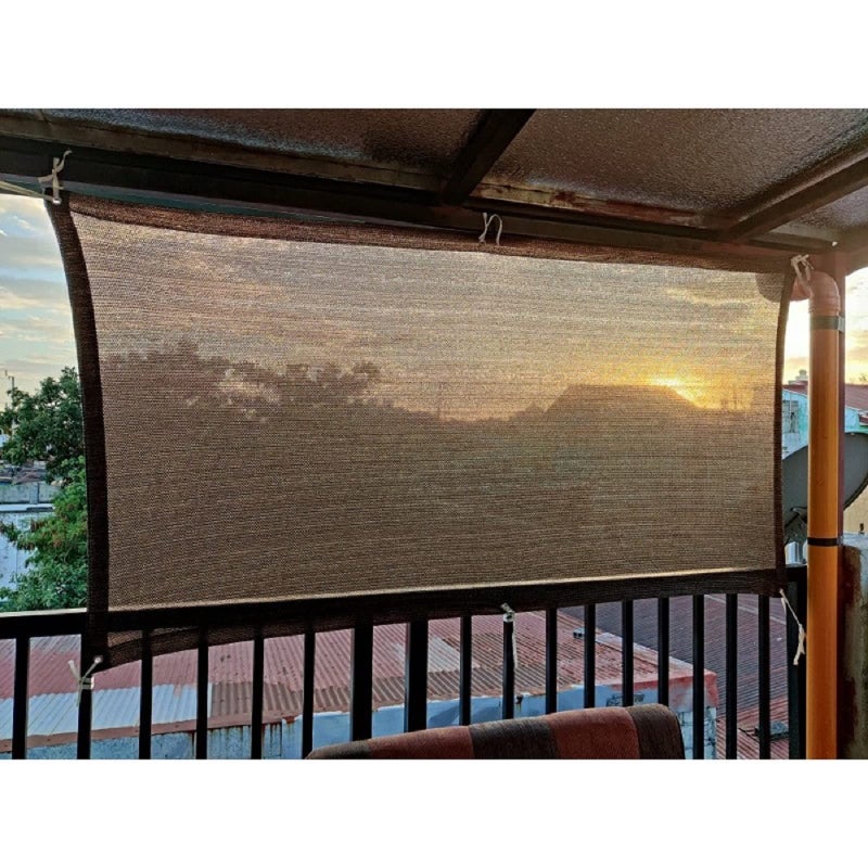 Abrotain Fence Privacy Screen Balcony Sun Shade Cloth 3'3"x9'9" 80% Shade Fabric Outdoor Patio Screens Mesh Panels Apartments Railing Cover UV Protection for Backyard Garden Porch Deck - Image 1