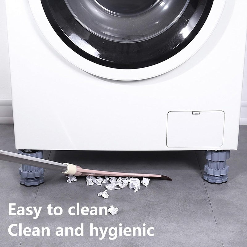 Zipzox Washing Machine Vibration Pads Adjustable Dryer Shock Noise Cancelling Pads Anti Vibration Pads for Washing Machine Support 4 Pcs - Image 3