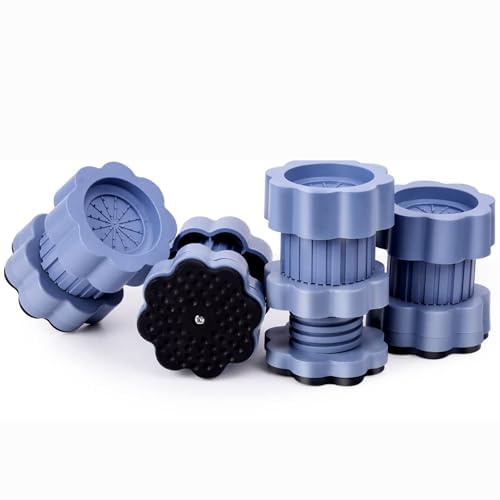 Zipzox Washing Machine Vibration Pads Adjustable Dryer Shock Noise Cancelling Pads Anti Vibration Pads for Washing Machine Support 4 Pcs - Image 1