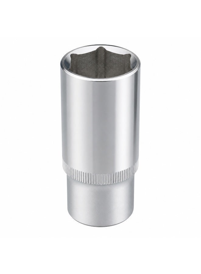 20mm Deep Socket Wrench, 1/2 Inch Square Drive, 6 Point Chrome Vanadium Steel Socket for Ratchet, Breaker Bar, Automotive Repair and Workshop Use - Image 1