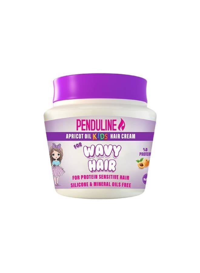 PENDULINE Apricot Oil Kids Hair Cream for Wavy Hair 150ml