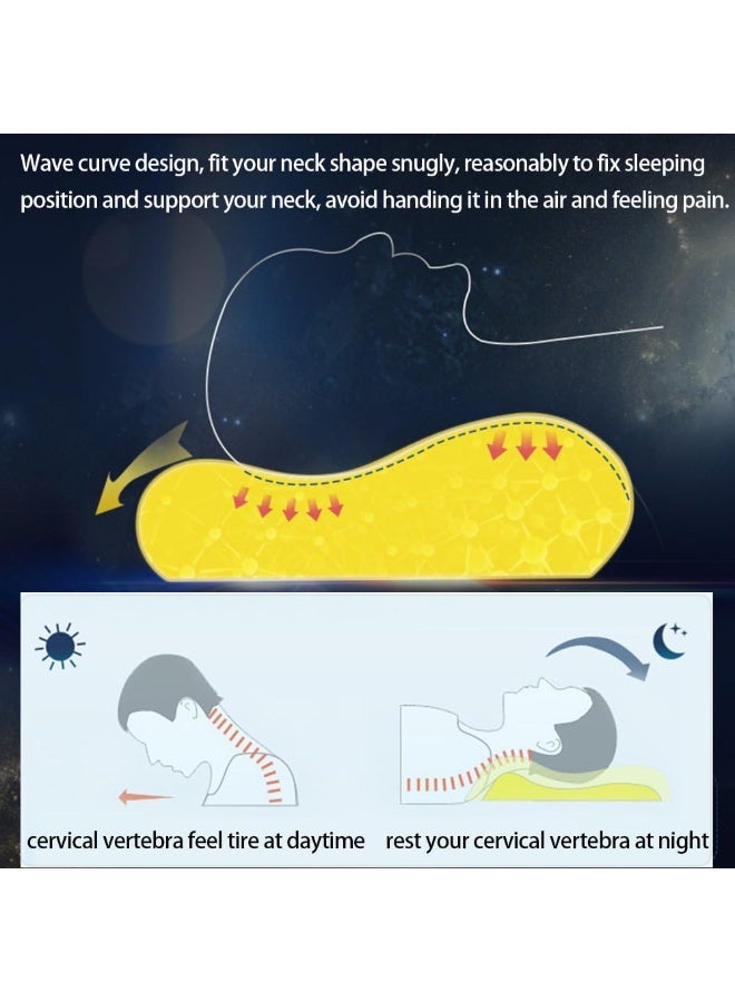 Fms Soft Comfy Memory Foam Contour Pillow for Children with Removable Case - Image 3