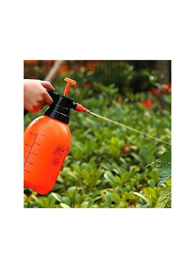 Generic Pump Pressure Sprayer Lawn Sprinkler Water Mister Spray Bottle For Herbicides Pesticides Fertilizers Plants Flowers 2 Liter Capacity Spray Bottle Plant Water Orange  - Image 2