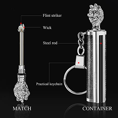 x-lighter 2 Pack of Matchstick, Permanent Match Strike Set 10000 Times, Waterproof, Forever Lighter, Emergency Fire Starters for Camping, Outdoor Adventure - Image 3