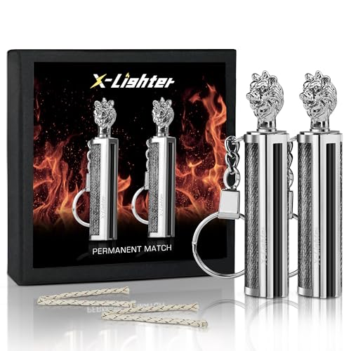 x-lighter 2 Pack of Matchstick, Permanent Match Strike Set 10000 Times, Waterproof, Forever Lighter, Emergency Fire Starters for Camping, Outdoor Adventure - Image 1