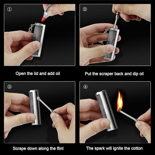 x-lighter 2 Pack of Matchstick, Permanent Match Strike Set 10000 Times, Waterproof, Forever Lighter, Emergency Fire Starters for Camping, Outdoor Adventure - Image 5