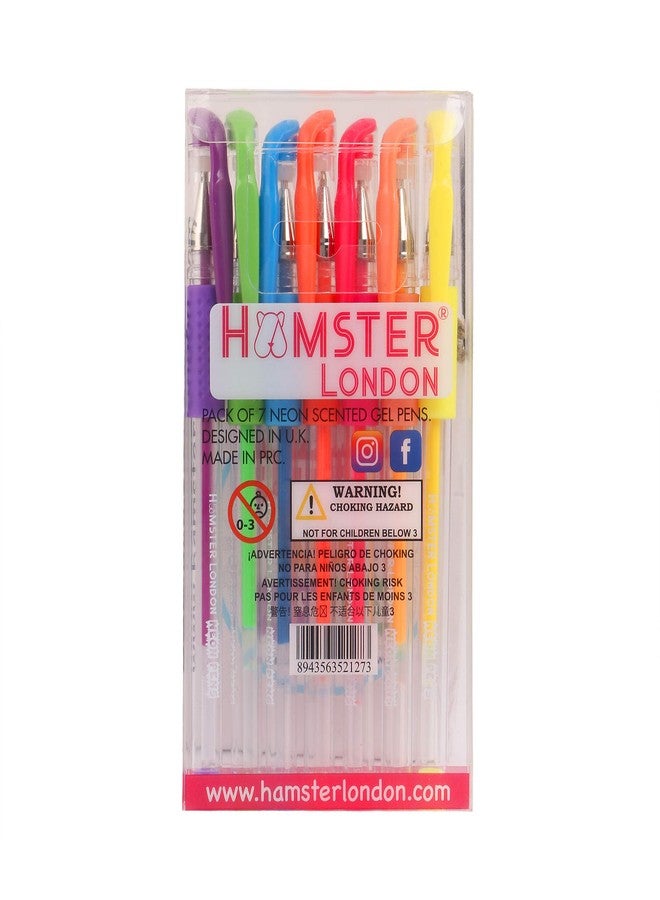HAMSTER London Scented Neon Gel Pen (Pack of 7) - Image 4