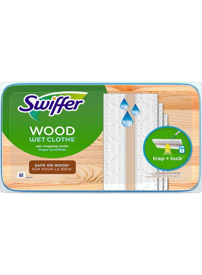 Swiffer Sweep + Mop, Dry Pads Refill, Floor Cleaner, Cleaning Cloths, Wood, 20 count - Image 1