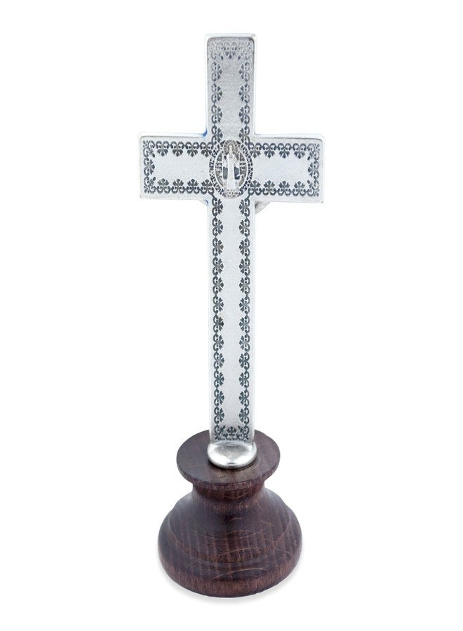 Venerare Italian Catholic Desktop Saint Benedict Crucifix - Image 2