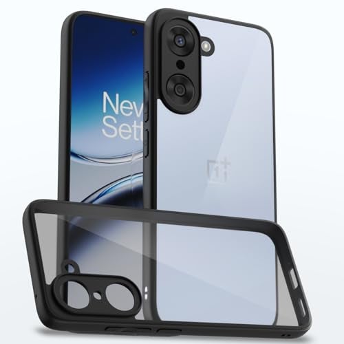 Pikkme Back Cover Compatible with OnePlus Nord Ce 5 5G Shockproof Sleek Hybrid Armor Bumper Case(Black) - Image 1