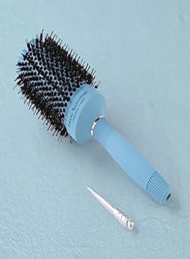 Homestic Hair Brush | Bristles Brush | Hair Brush with Paddle | Sharp Hair Brush for Woman | Suitable For All Hair Types | Curling Round Brush | TGX525 | Sky Blue - Image 3