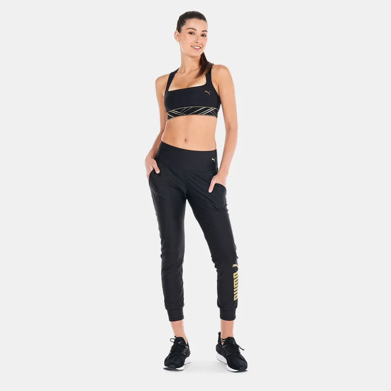 PUMA Women's Mid-Impact Deco Glam Sports Bra