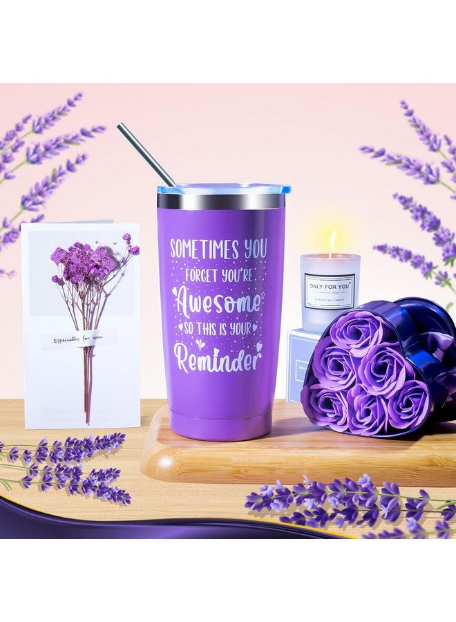 Fortuning's JDS 14PCS Birthday Gifts for Women ,Mom, Wife, Girlfriend, Sister, Her- Self Care Gifts Get Well Soon Gifts Basket for Women Lavender Relaxing Spa Gifts Care Package w/ Blanket Mothers Day Gifts for Mom - Image 2
