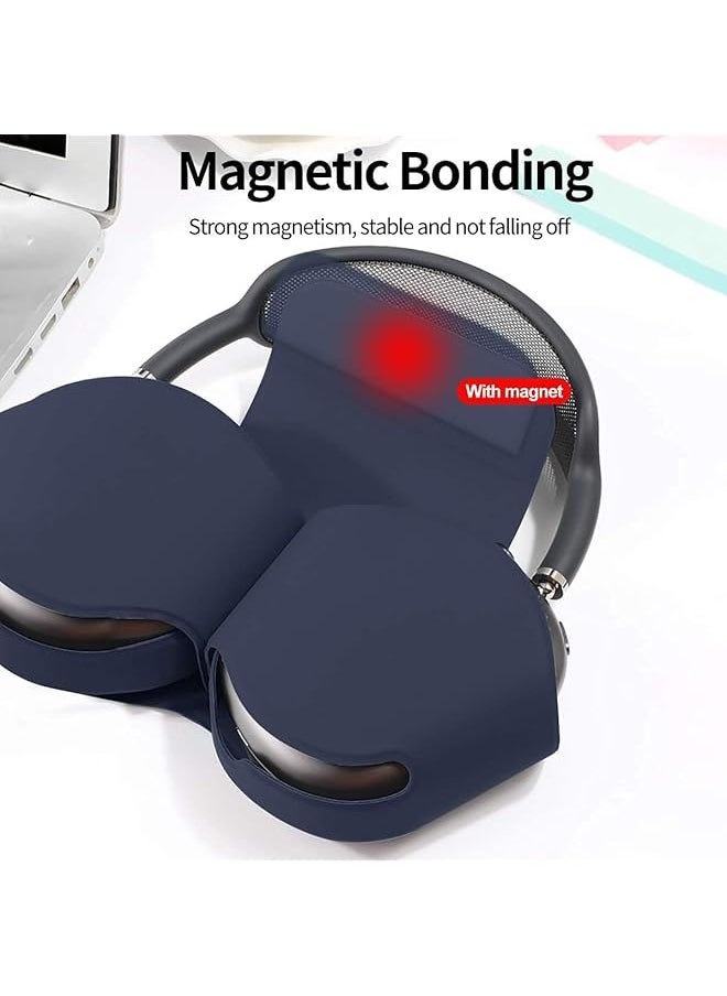 erorex - Compatible With Smart Case For Airpods Max Automatic Sleep Function Protective Headphones Case Cover Scratch Proof Travel Carrying Case For Airpods Max Accessories For Airpod Max Navy - Image 1