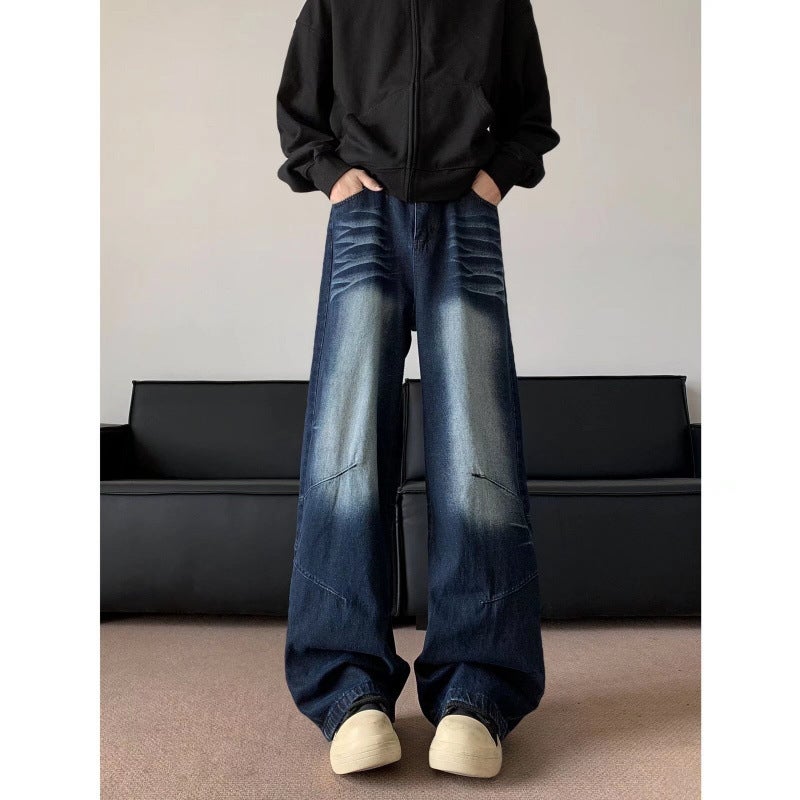 Unisex Classic Denim Jeans Loose Fit Daily Outdoor Wear - Image 4