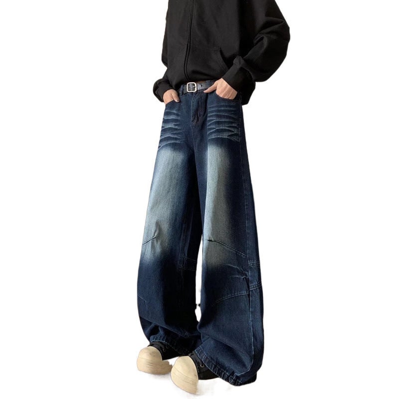 Unisex Classic Denim Jeans Loose Fit Daily Outdoor Wear - Image 5