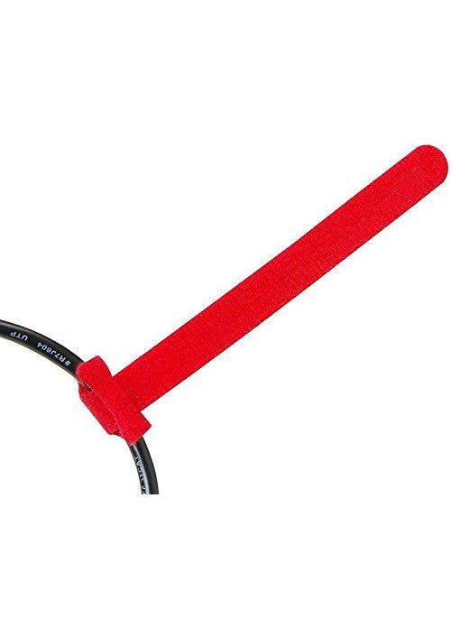 Nema NM Nema Fastening Tape Cable Ties Red Pack of Ten  - Image 3