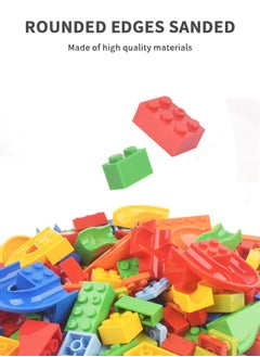 GROIC Marble Run Building Blocks, 168 PCS Classic Big Blocks STEM Toy Bricks Set Kids Race Track Compatible with Bulk Bricks Set for Boys Girls Toddler  - Image 5