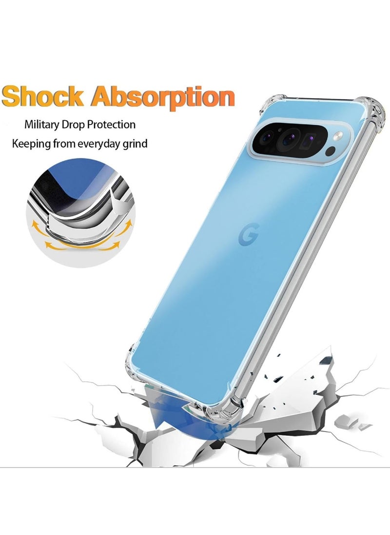 Case for Google Pixel 9 Pro Crystal Clear TPU Bumper cover Shockproof Protective Cover with Best Camera Protection Designed for Pixel 9 Pro  - Image 5