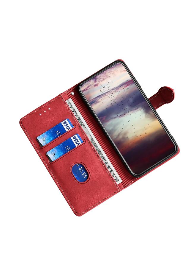 S-TOP Case For OPPO Reno8 Pro 5G Skin Feel Magnetic Buckle Leather Phone Case - Image 3