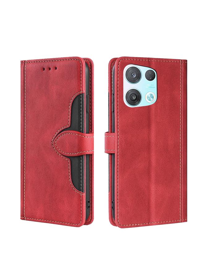 S-TOP Case For OPPO Reno8 Pro 5G Skin Feel Magnetic Buckle Leather Phone Case - Image 1