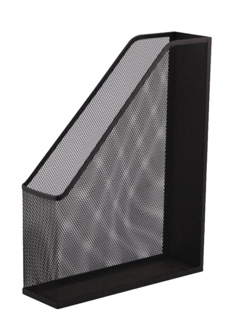 PARTNER 6-Piece Metal Mesh Magazine Holder Black  - Image 2