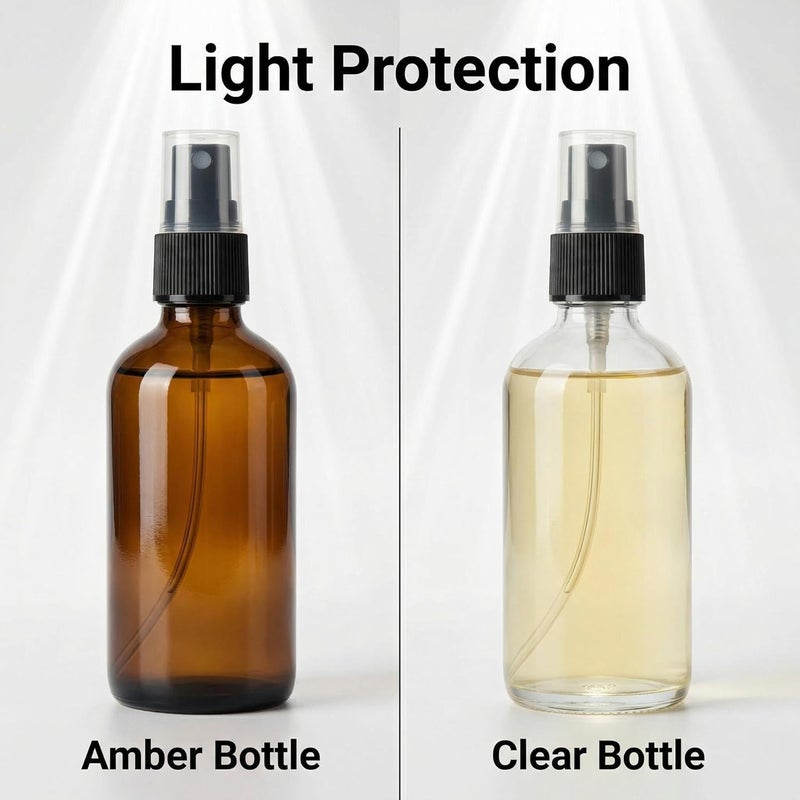 VASANA 250ml/8.5oz Refillable Empty PET Plastic Spray Bottle Fine Mist Sprayers with Black Sprayer For Cosmetic Toiletries Liquid Perfume Bottles Leak Proof Portable Travel Accessories Pack of 3 - Image 5