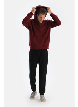 dagi Claret Red Men's Modal Hooded Sweatshirt  - Image 5