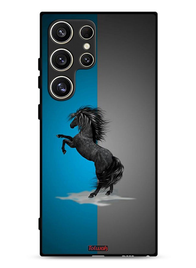Tolwak Samsung Galaxy S24 Ultra 5G Protective Case Cover Horse Art - Image 1