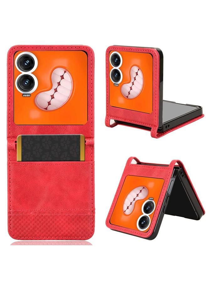 S-TOP Case For Infinix Zero Flip Retro Texture Leather Phone Case - Image 1