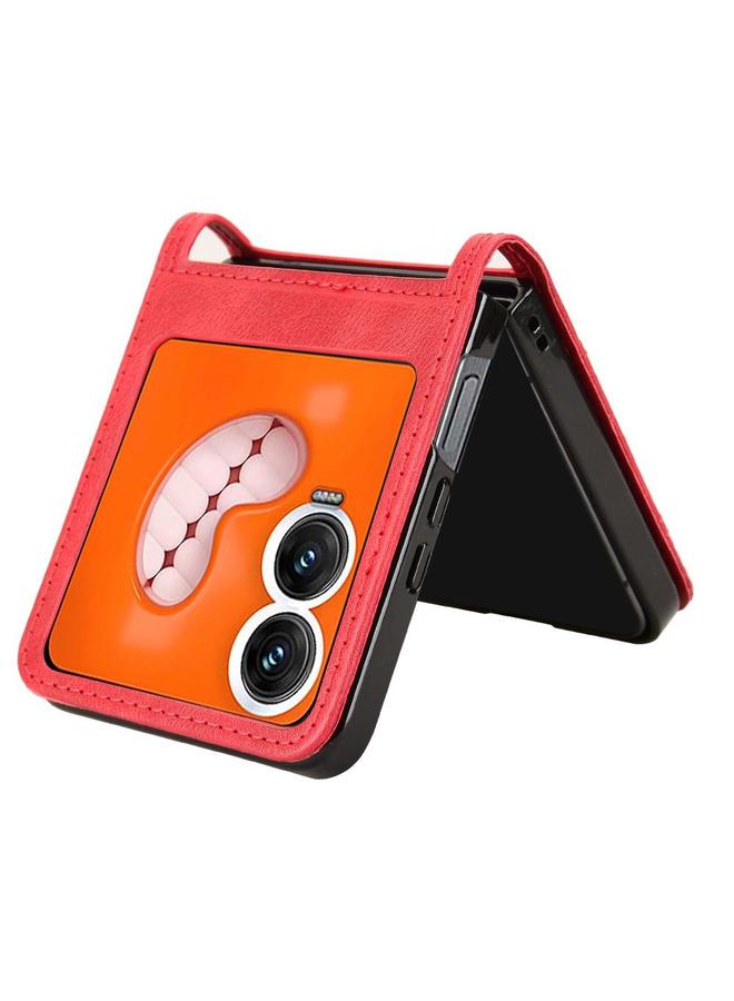 S-TOP Case For Infinix Zero Flip Retro Texture Leather Phone Case - Image 5