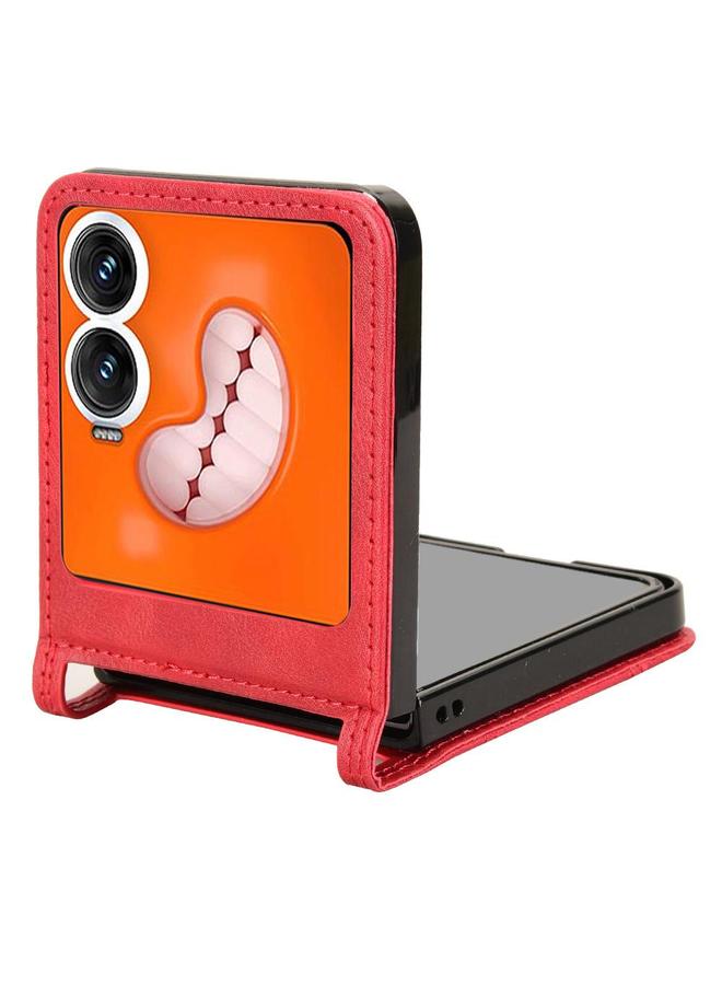 S-TOP Case For Infinix Zero Flip Retro Texture Leather Phone Case - Image 4