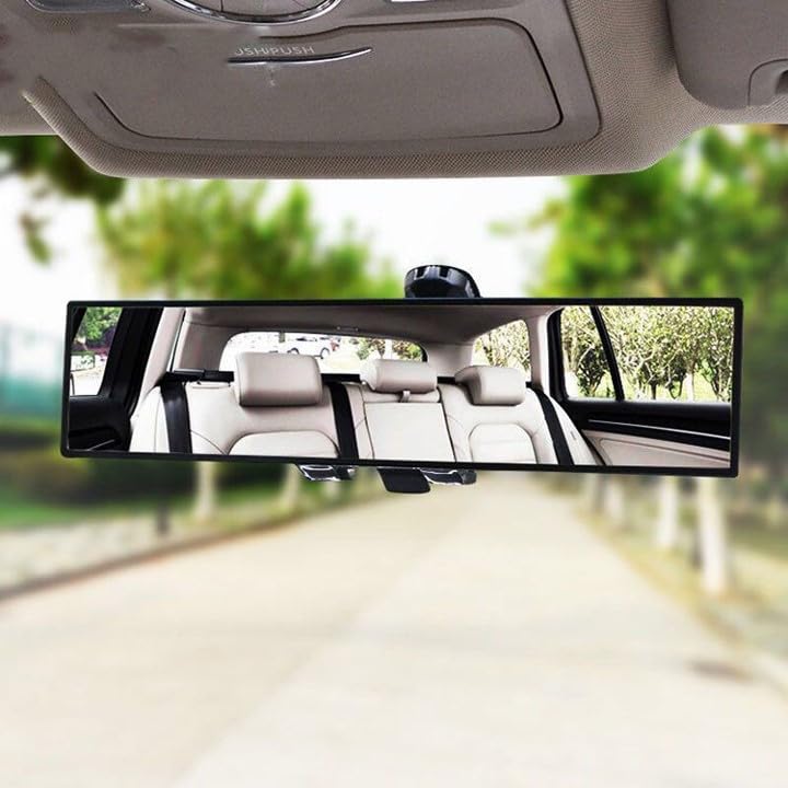 Guance 3R 30CM Car Interior Rearview Rear View blind spot anti-glare Universal Wide Angle Suction Installation High Defination rear Mirror compatable with all cars (1 Pcs) - Image 5