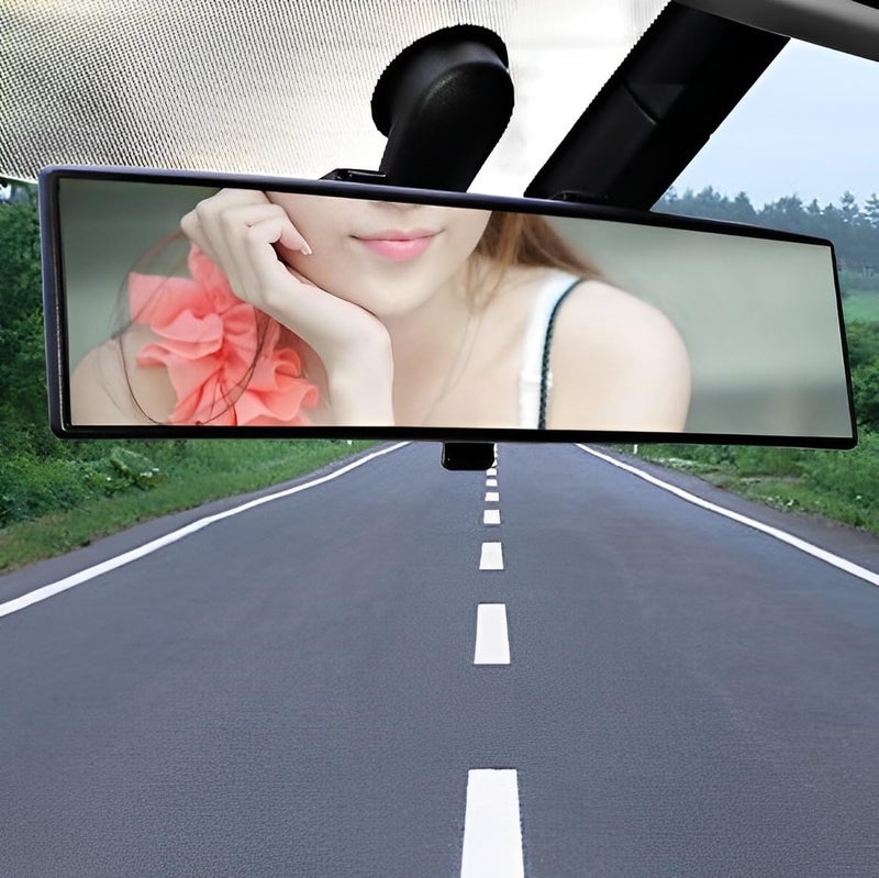 Guance 3R 30CM Car Interior Rearview Rear View blind spot anti-glare Universal Wide Angle Suction Installation High Defination rear Mirror compatable with all cars (1 Pcs) - Image 2
