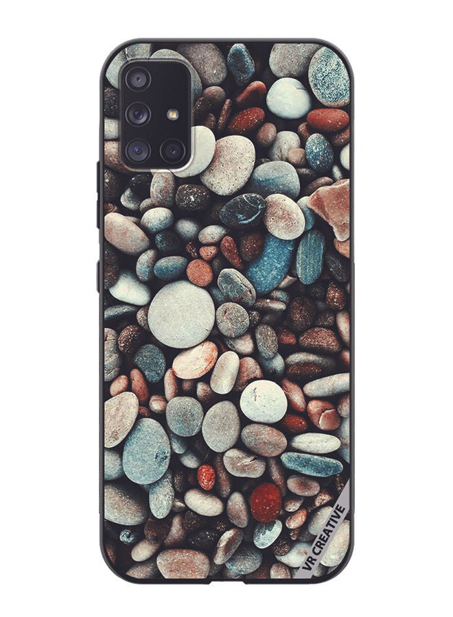 VR CREATIVE Protective Case Cover For Samsung Galaxy A71 5G Pebbles Design Multicolour - Image 1